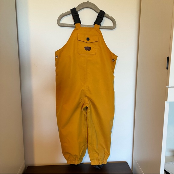 Toastie Kids Fisherman Yellow Waterproof Dungarees - Picture 1 of 9